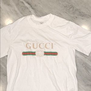 Gucci White Tee Shirt Size Small